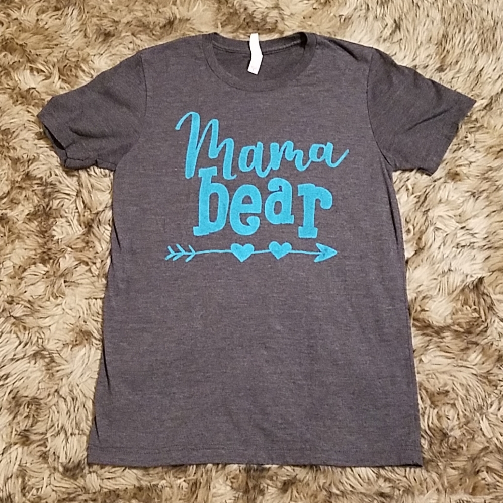 💎3for15 women's small canvas tee mama bear